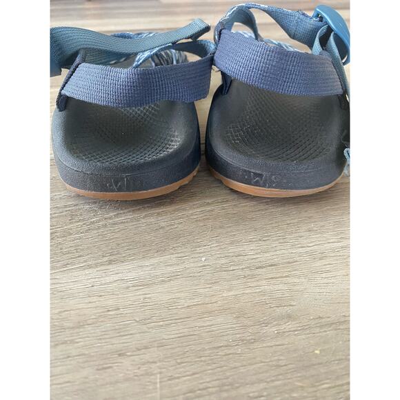 Chaco Z Cloud Classic Trine Blue Strappy Hiking Sandals Size 9 - Picture 8 of 8